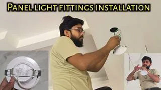 Thumbnail: panel light fittings installation|| led down lights 7 watt circular 3 in 1|concealed light fittings