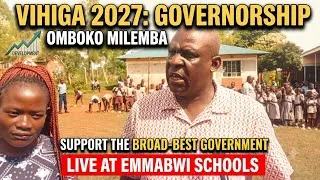 Thumbnail: Omboko MILEMBA 2027 vihiga Governor ship call support braod best for more developments 