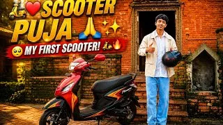 Thumbnail: I BOUGHT MY FIRST SCOOTER! 🥹🛵❤️ | SCOOTER PUJA 🙏 | Aug-4,2026