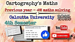 Thumbnail: PVQ maths of Cartography (4th Sem)||By-Sagarika Nag #geography #calcuttauniversity