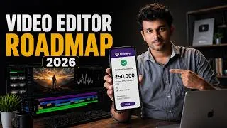Thumbnail: Master Video Editing & AI Generation 2026: Complete Career Roadmap (Telugu)