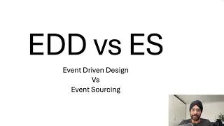 Thumbnail: Event Driven Design Vs Event Sourcing | EDD vs ES