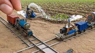 Thumbnail: DIY Miniature train Railway // train project 🚂 pat 2