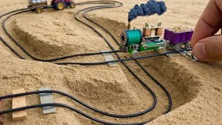 Thumbnail: DIY Miniature train Railway // train project ￼￼🚂
