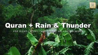 Thumbnail: Quran with rain & thunder sounds!! Mesmerizing Quran feel nature | Surah Yunus | Sheikh Moaaz Yasir