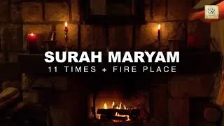 Thumbnail: Quran with Fire place and rain for sleeping relaxation study meditation Surah Maryam Mishary alafasy