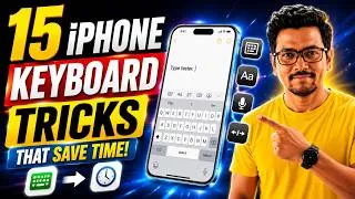 Thumbnail: 📱 15 iPhone Keyboard Tricks That Save Time! ⌨️🔥
