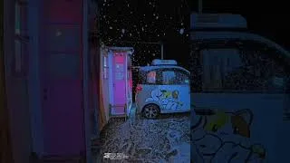 Thumbnail: 🥶 Cold Winter Camping in My Mini Car & Tiny Cabin❄️ | 💕✨Surviving Heavy Snow & Freezing Temperatures