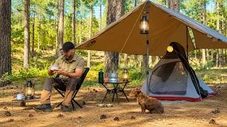 Thumbnail: Solo Camping with My Dog . Best Burgers in the Wild . Nature ASMR