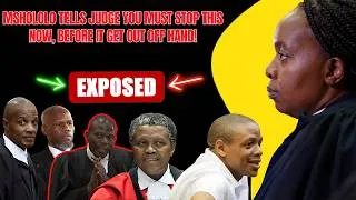 Thumbnail: MSHOLOLO NO NO NO! ENOGH IS ENOUGH | JUDGE COULDN'T ARGUE WITH MSHOLOLO!