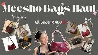 Thumbnail: The *BEST* bags from Meesho👜✨Pinteresty Dupes You Won’t Believe Existed under ₹400🤯🔥#meeshobags