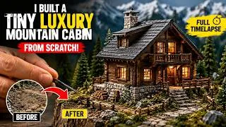 Thumbnail: Miniature DIY Mountain Cabin Build | From Foundation to Luxury Cabin
