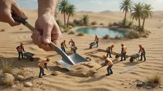Thumbnail: From Sand to Luxury Villa | Miniature DIY Desert Construction Timelapse