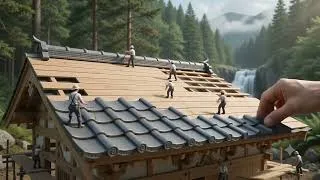Thumbnail: Miniature DIY Japanese Mountain Cabin with Waterfall | Full Construction Timelapse
