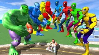 Thumbnail: Team Battle এ কে আছে সবচেয়ে শক্তিশালী? 😱 || Hulk Vs Spider-Man 😓 || Indian Bike Driving 3D