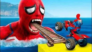Thumbnail: الرجل العنكبوت انقاذ باتمان Spider-Man Rescue batman vs iron man vs venom funny Game GTA 5 superher