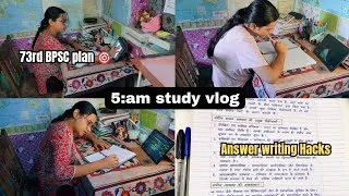 Thumbnail: BPSC First Attempt Strategy 🔥| 10+ Hours Study Vlog | NCERT, PYQ & Answer Writing #73rd Bpsc #Bpsc