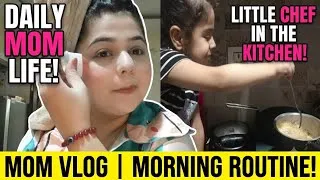 Thumbnail: Mom life is not easy 😢 Aaj shravya ko kya hogaya 🙃🫠 #dailyvlog #momlife 
