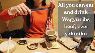 Thumbnail: Yakiniku beef bbq after Osaka motorcycle show. All you can eat and drink alcohol. Not alone today!