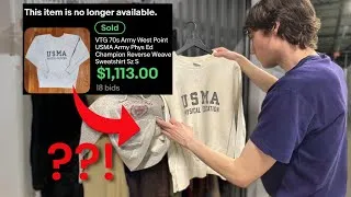 Thumbnail: i found a vintage Champion sweatshirt worth $1,000?!
