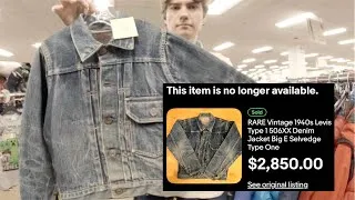 Thumbnail: i found a vintage Levi's jacket worth $3,000 at the thrift store