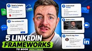 Thumbnail: How To Book Meetings On LinkedIn (5 Approaches in 4 Minutes)