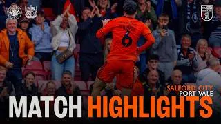 Thumbnail: BACK-TO-BACK WINS 🧡 | Salford City 1-0 Port Vale | League Two Highlights