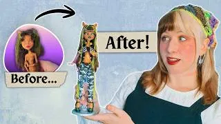 Thumbnail: I Tried Customizing a Monster High Doll // CYBERPUNK Clawdeen Wolf!