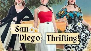Thumbnail: San Diego Thrift Finds + Outfit Ideas! | Vintage Aesthetic Style ☀️
