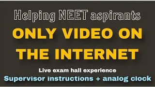 Thumbnail: Live Exam Hall Experience For Practice #neet #study