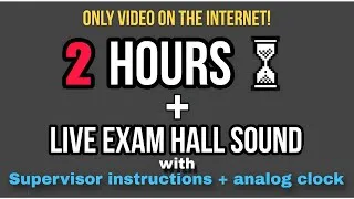 Thumbnail: for my viewers~ Live exam hall sound for exam #2hours