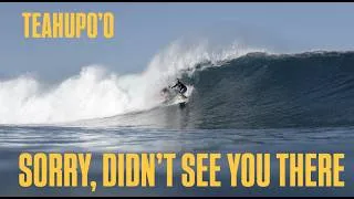 Thumbnail: Sorry, didn't see you there! Surfing most crowded Teahupo'o ever, May 2026
