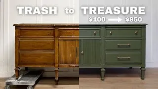 Thumbnail: Trash to Treasure Furniture Flip! Flipping an outdated and forgotten about dresser