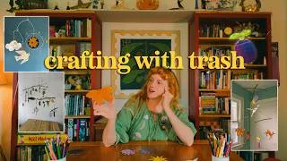 Thumbnail: let's make treasure out of trash !! 🦢 chatty craft vlog