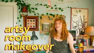 Thumbnail: decorating my tiny art studio ✨ whimsical room tour