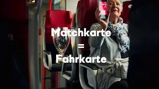 Thumbnail: ⚽ Matchkarte = Fahrkarte 🎫