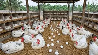 Thumbnail: How to Raise Chickens for Eggs - Harvesting Eggs, Feed Free Range Chickens