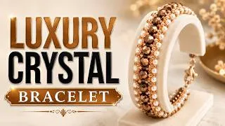 Thumbnail: Elegant Fire Polish & Pearl Bracelet -Easy Tutorial