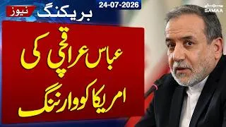 Thumbnail: Iran War LIVE | Iran's Abbas Araghchi Issues Stern Warning to the US | SAMAA TV