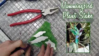 Thumbnail: TUTORIAL - Stained Glass Hummingbird Plant Stake