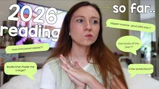 Thumbnail: how my reading in 2026 has been so far...🫣 | mid-year book tag 📚
