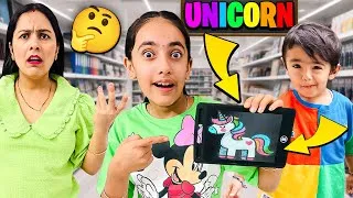 Thumbnail: DRAW & BUY Challenge🎨| Rishabh ke liye UNICORN🦄SHOPPING Challenge🤩 @SamayraNarulaOfficial 