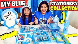 Thumbnail: My BLUE STATIONARY Collection🌈😍 | Personal Stationary Collection | @SamayraNarulaandFamily |