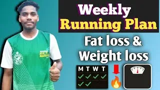 Thumbnail: Weekly running plan for fat loss and weight loss |Burn belly fat fast 🔥💯❤️