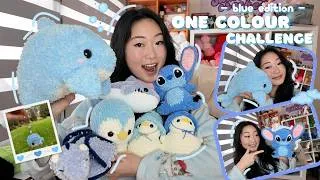Thumbnail: crocheting EVERYTHING in BLUE 🐬🐳🫐| one colour crochet challenge