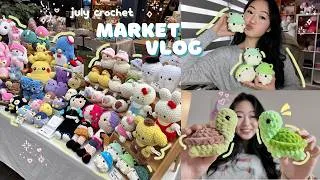 Thumbnail: crochet MARKET VLOG 🌷🧸| met so many of you guys!! $$ results, best sellers & market prep