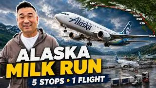 Thumbnail: I Flew Alaska Airlines’ 5-Stop Milk Run — Here’s What Happened