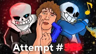 Thumbnail: Beating Sans, then Writing a Song like Megalovania