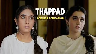 Thumbnail: I Recreated Taapsee Pannu’s Viral Thappad Scene