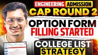 Thumbnail: CAP ROUND 2 Option Form Filling Started🛑|Betterment Strategy🔥|College List for Cao Round 2 ✅|